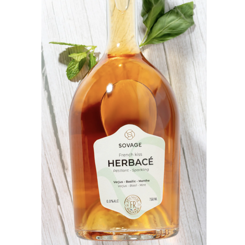 French Kiss pétillant Herbacé sans alcool Maison Sovage