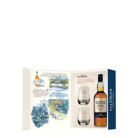 Coffret Talisker Port Ruighe + 2 Verres