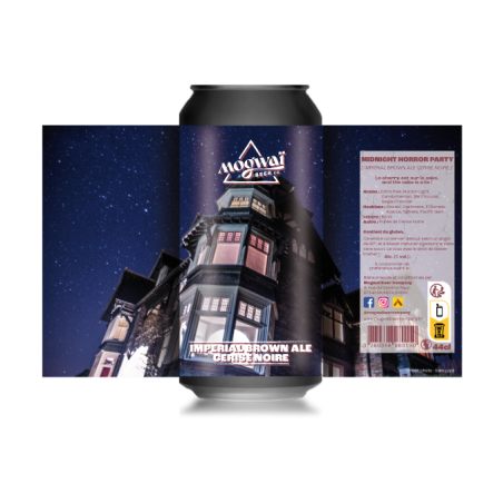 Biere Mogwai Mignight horror party Imperial Brown Ale cerise noire