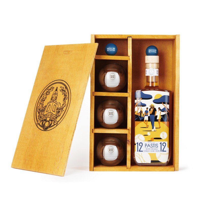 Pastis de saint tropez coffret pétanque