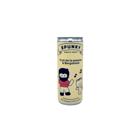 Soda bio Spunky Fruit de la passion Bergamote